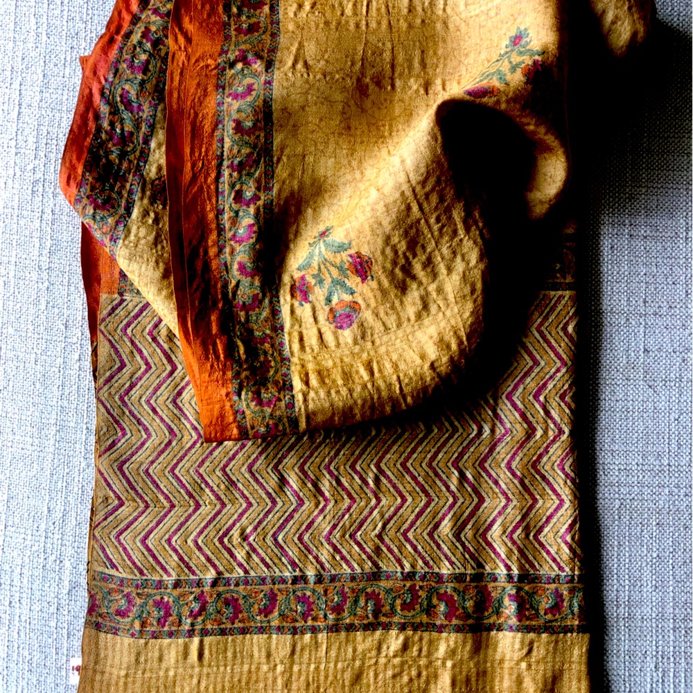 Indian Silk Scarf for Sale